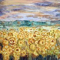 Sunflowers at Night